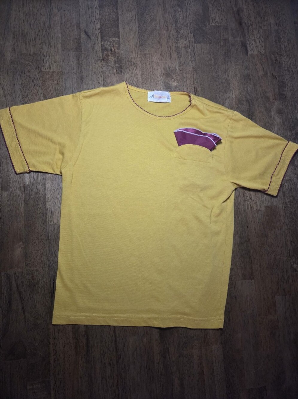 Vintage Avant Garde T-Shirt with Chest Detail And Velcro For Pad Attachment